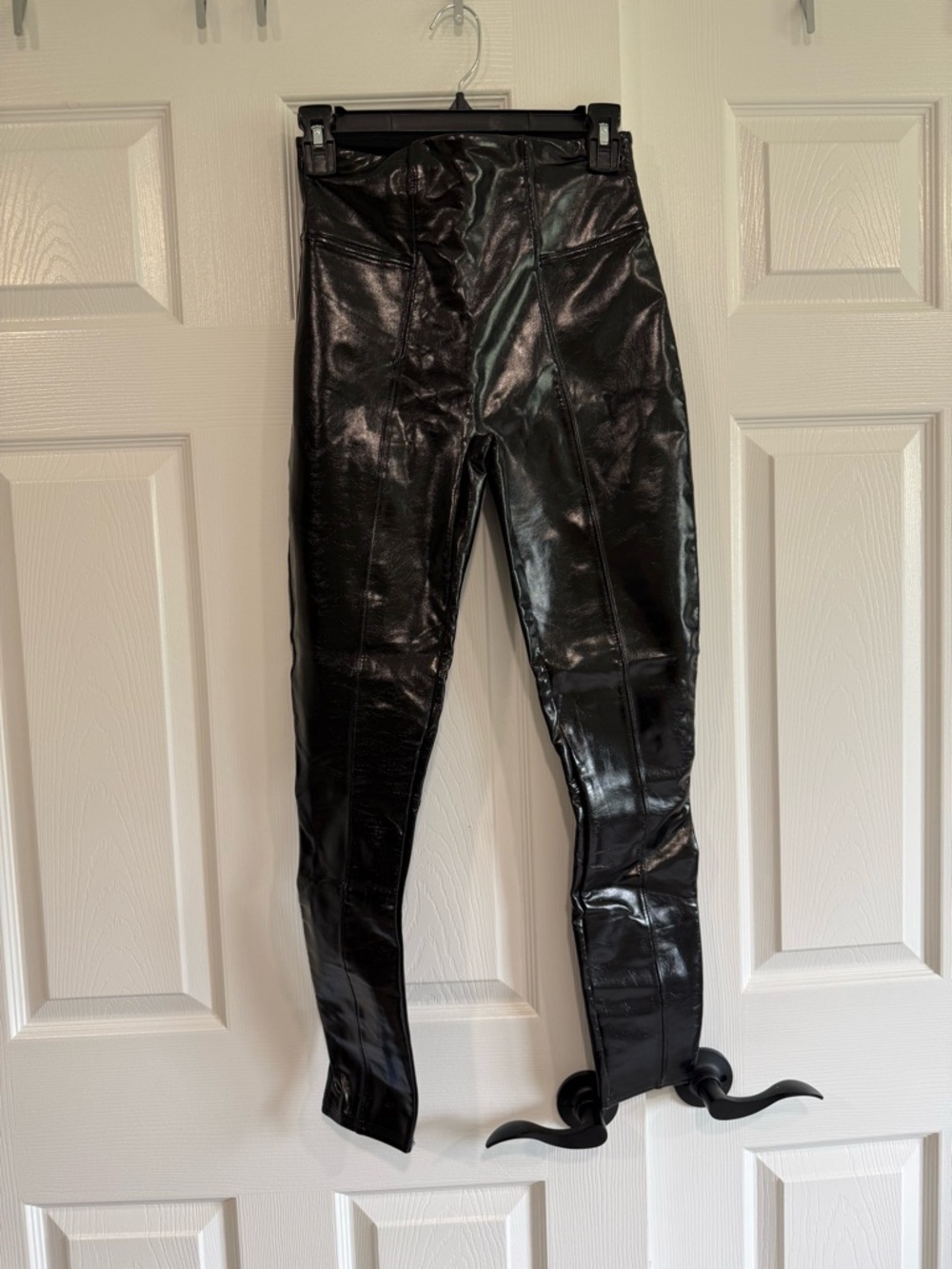 SPANX Black Faux Leather Leggings